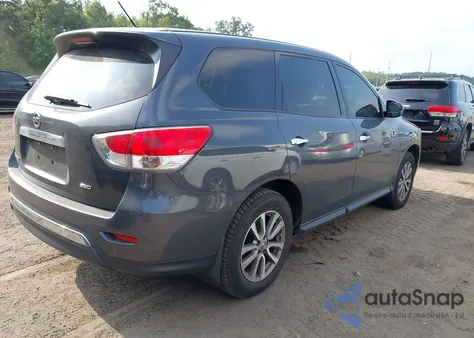 2014 Nissan Pathfinder S из США, поврежденный, VIN 5N1AR2MM2EC721229